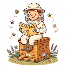 QuickFrame FAQ - Beekeeper reading beekeeping frames questions